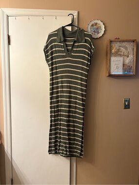 Green Striped Dress